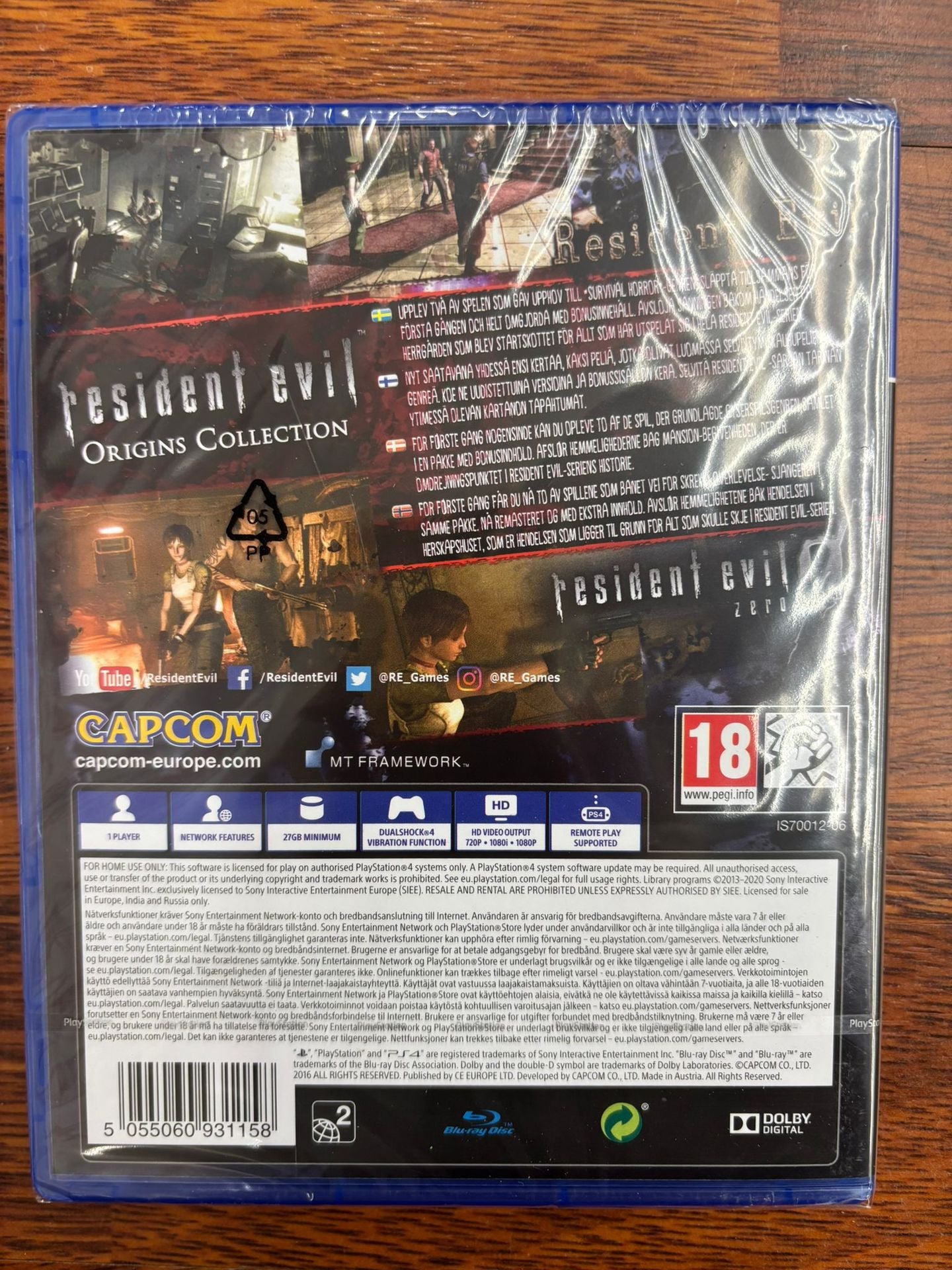 Resident Evil Origins Collection PS4 DA/FI/NO/SV Resident Evil Origins Collection PS4 DA/FI/NO/SV